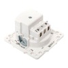 Розетка 1-м СП Стокгольм 16А USB A+C с заземл. защ. шторки винтов. клеммы механизм бел. EKF EYR16-2U