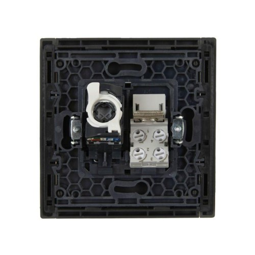 Розетка 2-м RJ11+RJ45 кат.5E FORTE&PIANO FP335 сер. IEK FP-KT20-O-1-K03