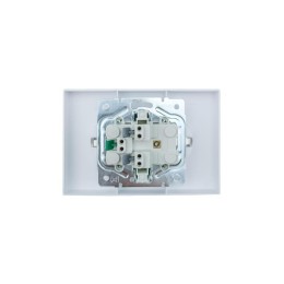 Розетка 2-мест. с/з СП ZIMA IP20 16А ПБТ безвинт. зажим бел. LEZARD 704-0200-127BQC