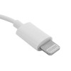 Наушники вкладыши с микрофоном ELX-WHP04-C01 проводные Lightning 1.2м коробка+бокс бел. ERGOLUX 1528