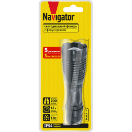 Фонарь 71 039 NPT-CM11-3AAA алюм. 1 CREE LEDx3Вт 5 режимов Navigator 71039