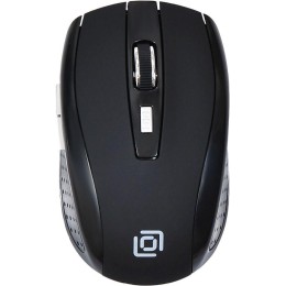 Мышь 455MW черн. оптическая 1600dpi беспроводная USB 5but TM-8100 BLACK RUBBER ОКЛИК 945818