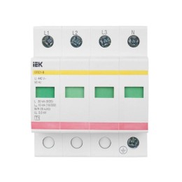 Ограничитель перенапряжения ОПС1-B 4P KARAT IEK MOP20-4-B