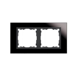 Рамка 2-м Simon82 Nature стекло черн. вставка графит Simon 82827-32