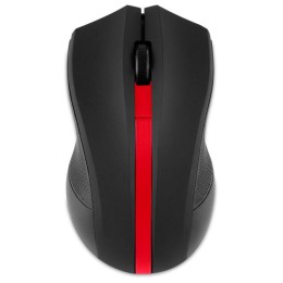 Мышь 615MW черн./красн. оптическая 1000dpi беспроводная USB 2but 615MW RD ОКЛИК 412861