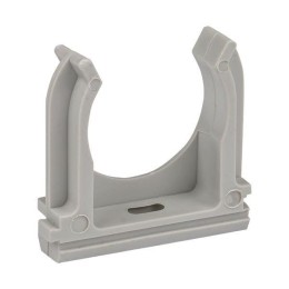 Держатель для труб (клипса) d40мм сер. (уп.30шт) Plast EKF derj-z-40n