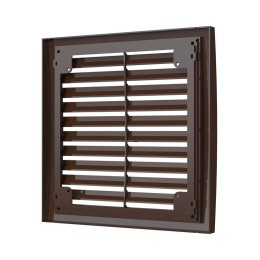 Решетка вентиляционная вытяжная наружная ASA 200х200 корич. ERA 2020РРН кор
