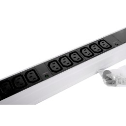 Блок распределения питания R-32-12C13-I-440-K 12хC13 32А базов. горизонт. без вилки Rem 1467486