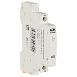 Лампа индикаторная одинарная LED 110-220В DC бел. ARMAT IEK AR-LED-1-3-W