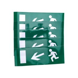 Наклейка для аварийного светильника "Направление к эвакуационному выходу налево вниз" Rexant 74-0120