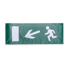 Наклейка для аварийного светильника "Направление к эвакуационному выходу налево вниз" Rexant 74-0120