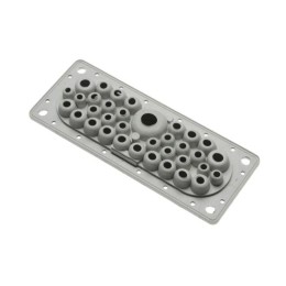 Ввод кабельный мембранный 35 отверстий d6-32мм IP65 сер. Промрукав PR08.26508