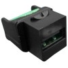 Вставка KJ1-USB-A2-SCRW-BK формата Keystone Jack USB 2.0 (Type A) под винт ROHS черн. Hyperline 2512
