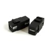 Вставка KJ1-USB-A2-BK формата Keystone Jack с прох. адапт. USB 2.0 (Type A) ROHS черн. Hyperline 251