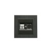 Розетка компьютерная CAT 5+гнездо Karea LINE STAR чер. Makel 86054035