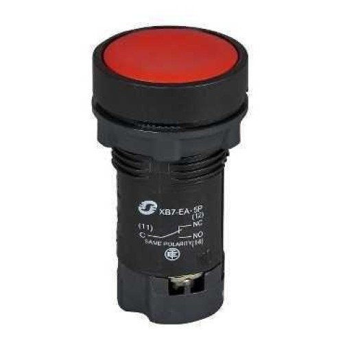 Кнопка без фикс. 1НЗ без подсветки красн. SchE XB7EA42P
