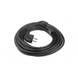 Кабель питания компьютера PWC-IEC13-SHM-10-BK (Schuko+C13) (3х1.00) 10А угловая вилка 10м Hyperline