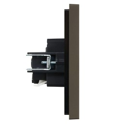 Розетка СП FORTE&PIANO FP314 16А с заземл. без защ. шторок безвинт. крепл. сер. IEK FP-R11-16-1-K03