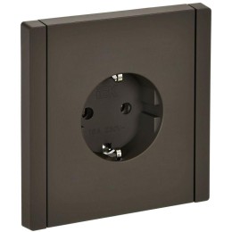 Розетка СП FORTE&PIANO FP314 16А с заземл. без защ. шторок безвинт. крепл. сер. IEK FP-R11-16-1-K03