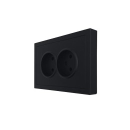 Розетка 2-мест. с/з СП ZIMA IP20 16А ПБТ безвинт. зажим черн. бархат LEZARD 704-4200-127BQC