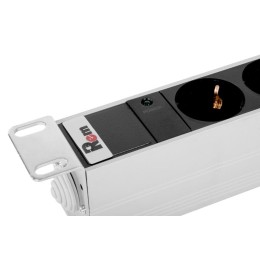 Блок распределения питания R-32-8S-I-440-K 8хSchuko 32А IP20 базов. горизонт. клем. колодка Rem 1478