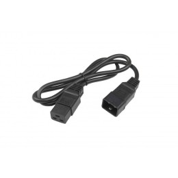 Кабель питания PWC-IEC19-IEC20-1.0-BK IEC 320 C19 -IEC 320 C20 (3х1.5) 16А прямая вилка 1м Hyperline