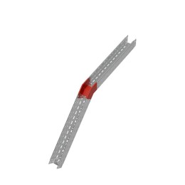 Угол для лотка вертикальный внешний 45град. 100х100 сталь 1мм "ПЛЮС" VLplus45-100-100 КМ PL0550