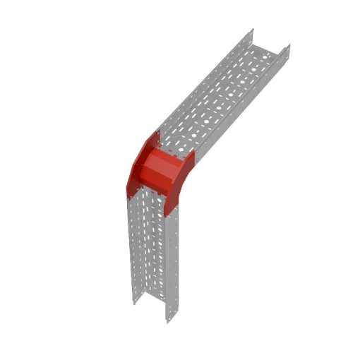 Угол для лотка вертикальный внешний 90град. 200х100 сталь 1мм "ПЛЮС" VLplus90-100-200 КМ PL0530