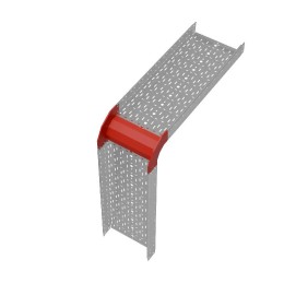 Угол для лотка вертикальный внешний 90град. 400х100 сталь 1мм "ПЛЮС" VLplus90-100-400 HD КМ PL1459