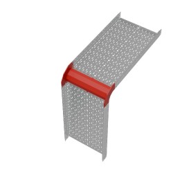 Угол для лотка вертикальный внешний 90град. 600х100 сталь 1мм "ПЛЮС" VLplus90-100-600 HD КМ PL1461