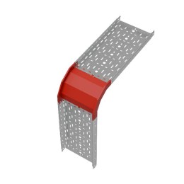 Угол для лотка вертикальный внешний 90град. 300х50 сталь 1мм "ПЛЮС" VLplus90-50-300 HD КМ PL1444