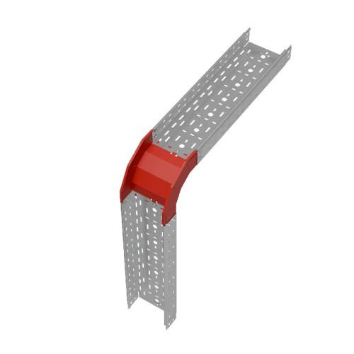 Угол для лотка вертикальный внешний 90град. 200х80 сталь 1мм "ПЛЮС" VLplus90-80-200 HD КМ PL1450