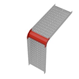 Угол для лотка вертикальный внешний 90град. 600х80 сталь 1мм "ПЛЮС" VLplus90-80-600 HD КМ PL1454