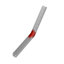 Угол для лотка вертикальный внутренний 45град. 100х100 сталь 1мм "ПЛЮС" NLplus45-100-100 КМ PL0506