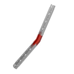 Угол для лотка вертикальный внутренний 45град. 50х50 сталь 0.8мм "ПЛЮС" NLplus45-50-50 КМ PL0491