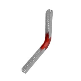 Угол для лотка вертикальный внутренний 90град. 100х100 сталь 1мм "ПЛЮС" NLplus90-100-100 КМ PL0484