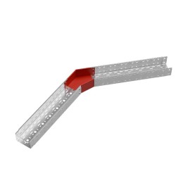 Угол для лотка горизонтальный 45град. 150х100 сталь 1мм "ПЛЮС" GLplus45-100-150 HD КМ PL1390