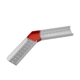 Угол для лотка горизонтальный 45град. 300х100 сталь 1мм "ПЛЮС" GLplus45-100-300 КМ PL0465