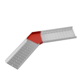 Угол для лотка горизонтальный 45град. 500х100 сталь 1.2мм "ПЛЮС" GLplus45-100-500 HD КМ PL1394