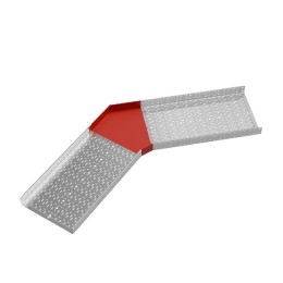 Угол для лотка горизонтальный 45град. 600х100 сталь 1.2мм "ПЛЮС" GLplus45-100-600 КМ PL0468