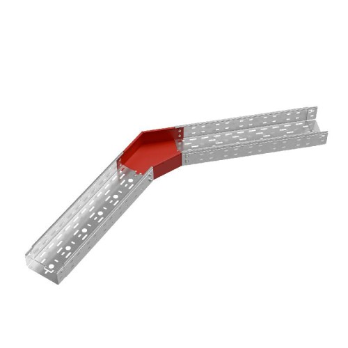 Угол для лотка горизонтальный 45град. 150х80 сталь 1мм "ПЛЮС" GLplus45-80-150 HD КМ PL1383