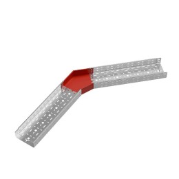 Угол для лотка горизонтальный 45град. 200х80 сталь 1мм "ПЛЮС" GLplus45-80-200 HD КМ PL1384