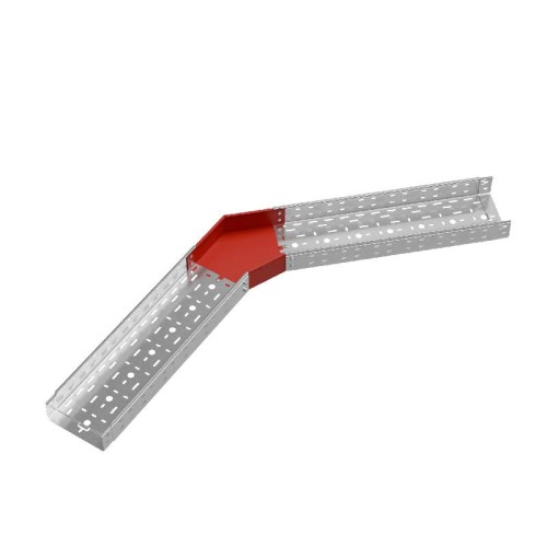 Угол для лотка горизонтальный 45град. 200х80 сталь 1мм "ПЛЮС" GLplus45-80-200 HD КМ PL1384