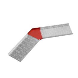 Угол для лотка горизонтальный 45град. 600х80 сталь 1.2мм "ПЛЮС" GLplus45-80-600 HD КМ PL1388