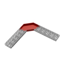 Угол для лотка горизонтальный 90град. 150х50 сталь 0.8мм "ПЛЮС" GLplus90-50-150 КМ PL0427