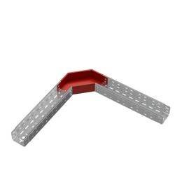 Угол для лотка горизонтальный 90град. 100х80 сталь 1мм "ПЛЮС" GLplus90-80-100 HD КМ PL1360