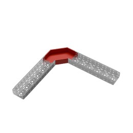 Угол для лотка горизонтальный 90град. 150х80 сталь 1мм "ПЛЮС" GLplus90-80-150 HD КМ PL1361