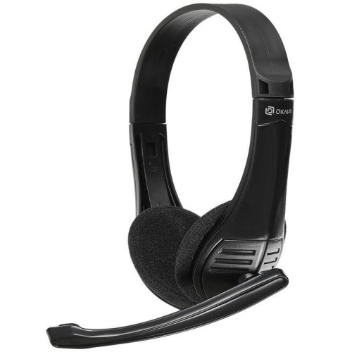 Наушники с микрофоном HS-M150 черн. 2.2м накладные оголовье NO-003N NO-003N ОКЛИК 428963