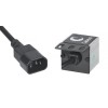 Блок розеток 9-м PDU-9P-2IEC 10А горизонт. евростандарт для 19дюйм шкафов без выкл. вилка IEC 320 C1