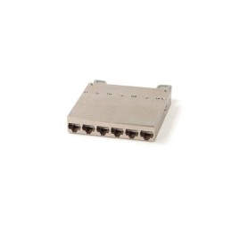 Кассета PPTR-CSS-1-6хRJ45-C6-SH-STL (для медн. претерм. решений) 6 экран. портов RJ45 кат. 6 Hyperli